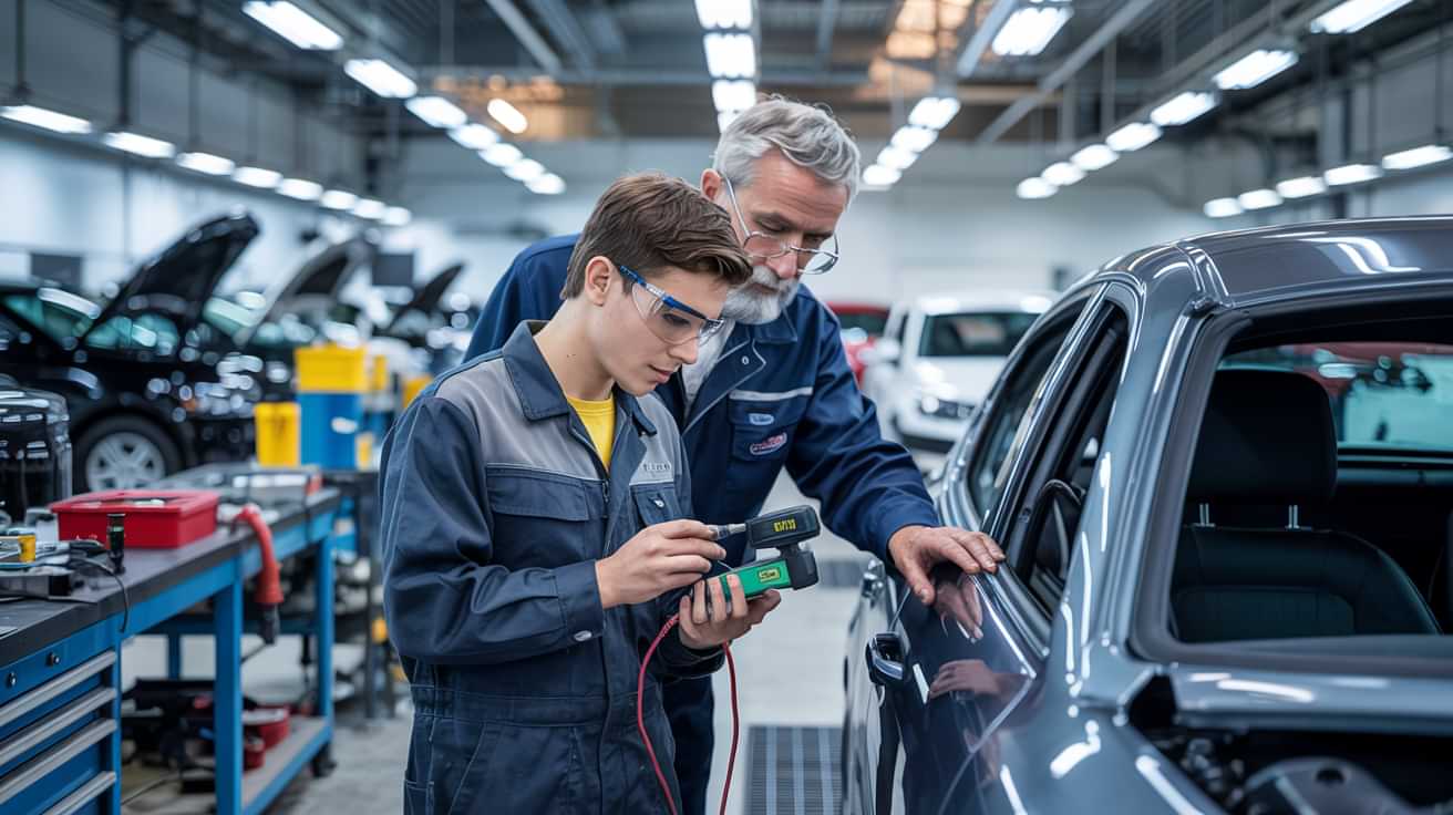 دوره های آموزش تشخیص رنگ خودرو در آموزشگاه گلکسی توربو