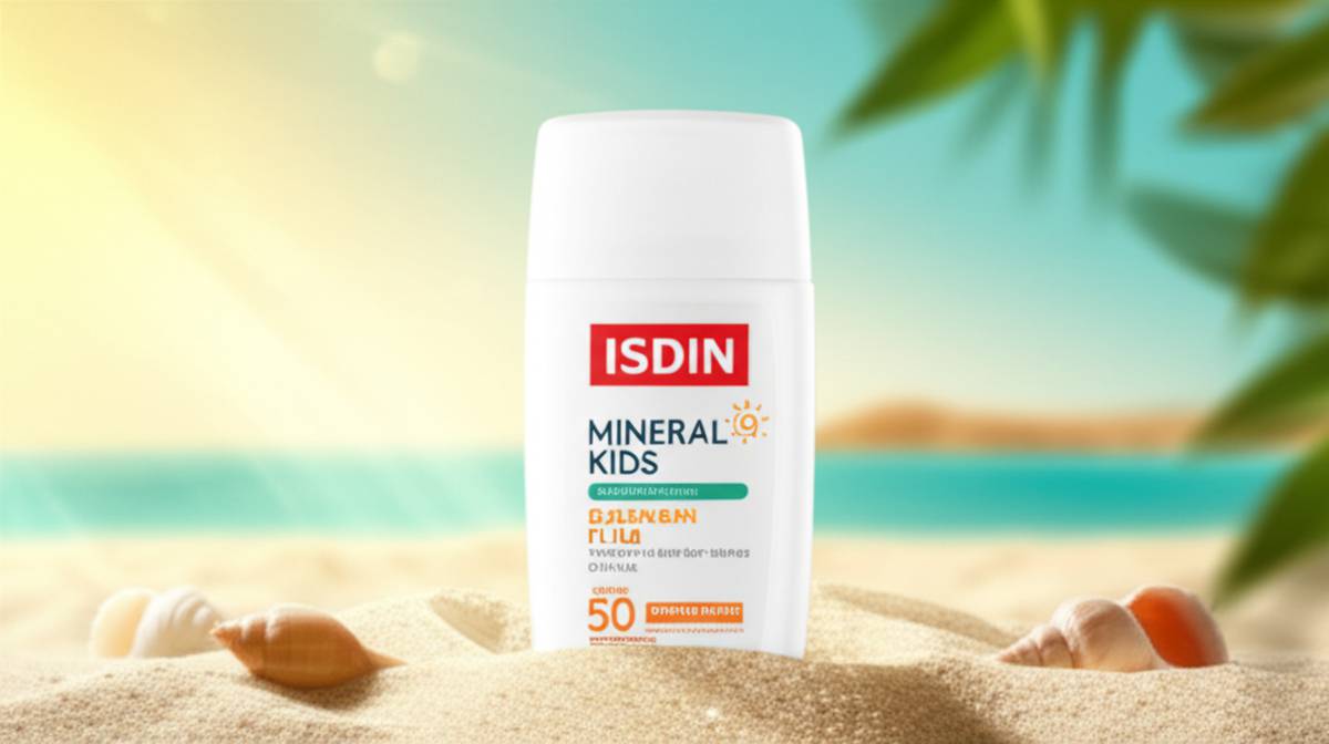 بررسی کامل فلوئید ضد آفتاب مینرال کودک ⁺SPF50 ایزدین