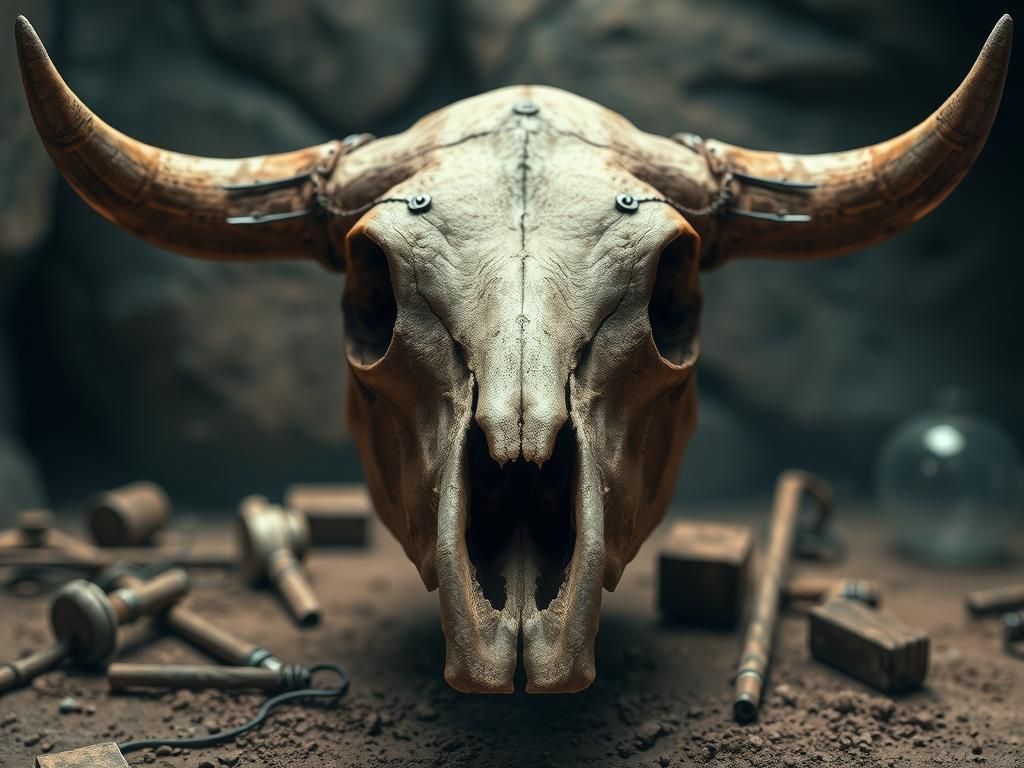 عمل جراحی روی جمجمه گاو باستانی: کشفی بی‌سابقه در تاریخ پزشکی